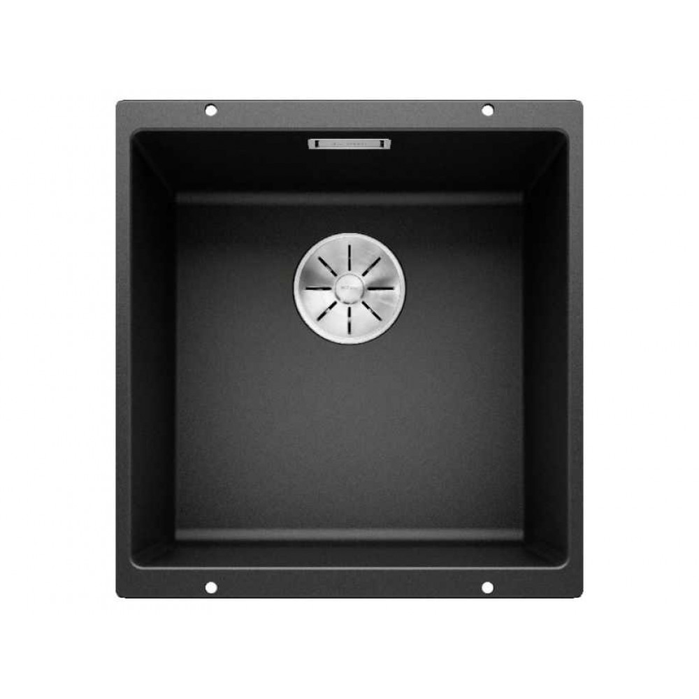 Blanco SUBLINE 400-U SILGRANIT PuraDur черный с отв.арм. InFino