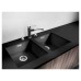 Blanco SUBLINE 400-U SILGRANIT PuraDur черный с отв.арм. InFino
