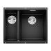 Blanco SUBLINE 340/160-U SILGRANIT PuraDur черный (чаша справа) с отв.арм. InFino