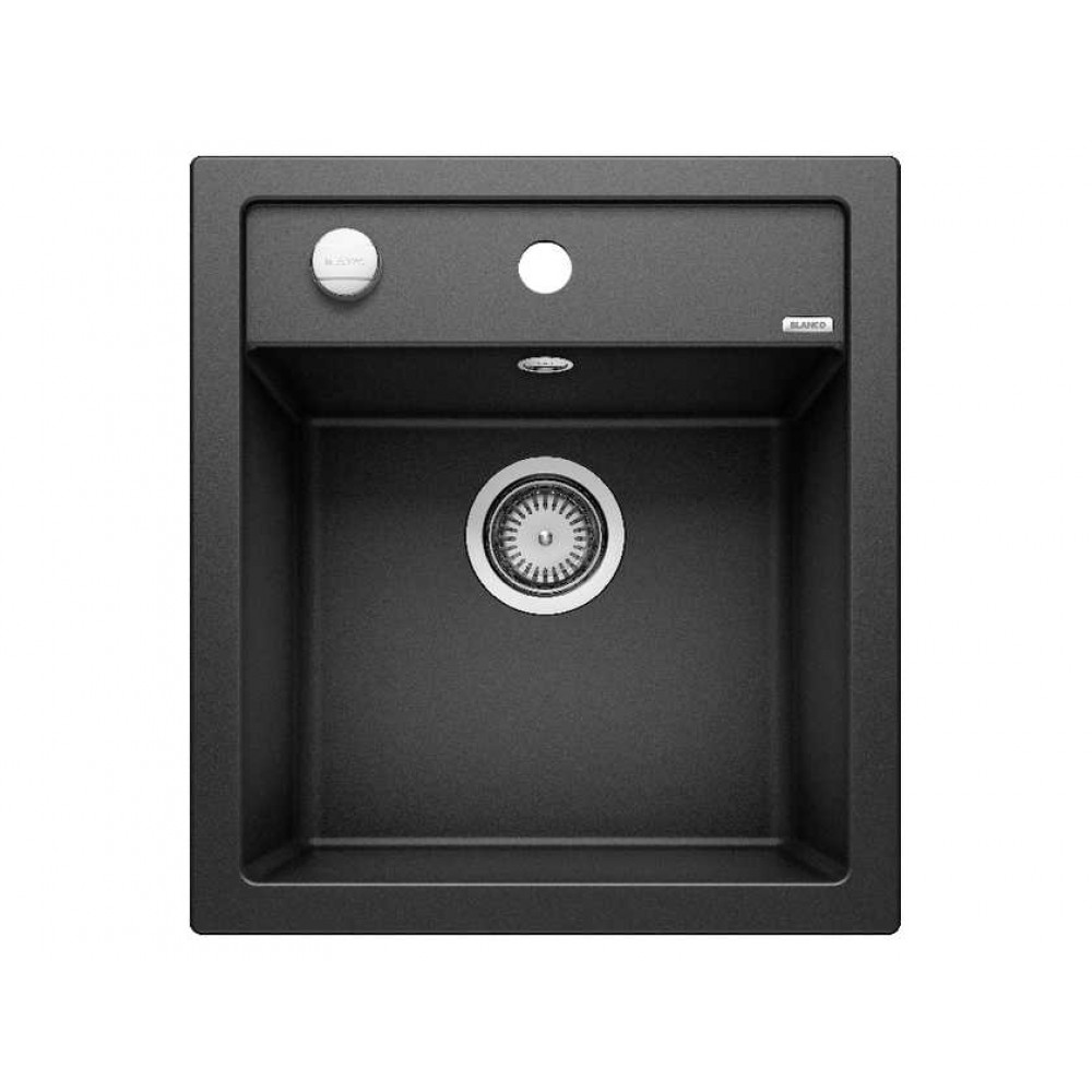 Blanco DALAGO 45 SILGRANIT PuraDur черный с клапаном-автоматом Blanco DALAGO 45 SILGRANIT PuraDur черный с клапаном-автоматом